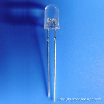 5mm Round Blue LED with 470nm Wavelength, Viewing Angle of 15°